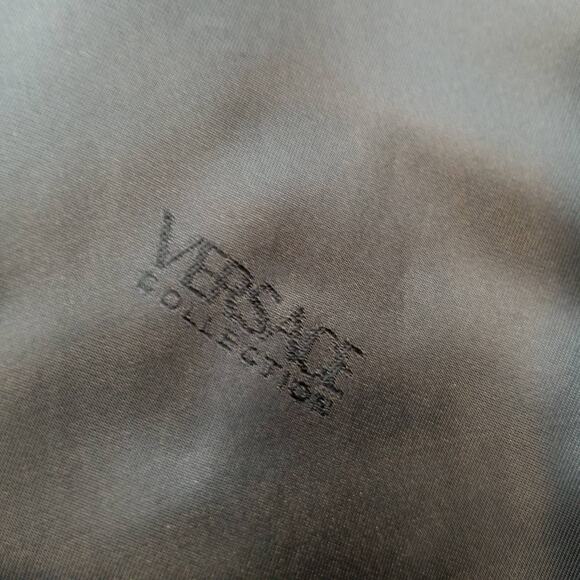 Versace Collection Men's Black Microcheck 2 Button Blazer Size 50 / L Large - Picture 6 of 13